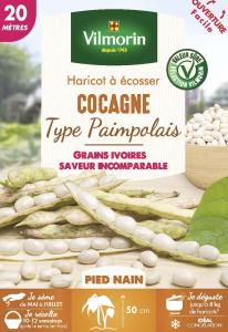 Haricot Nain à Ecosser Cocagne (type Paimpolais) - 20 m